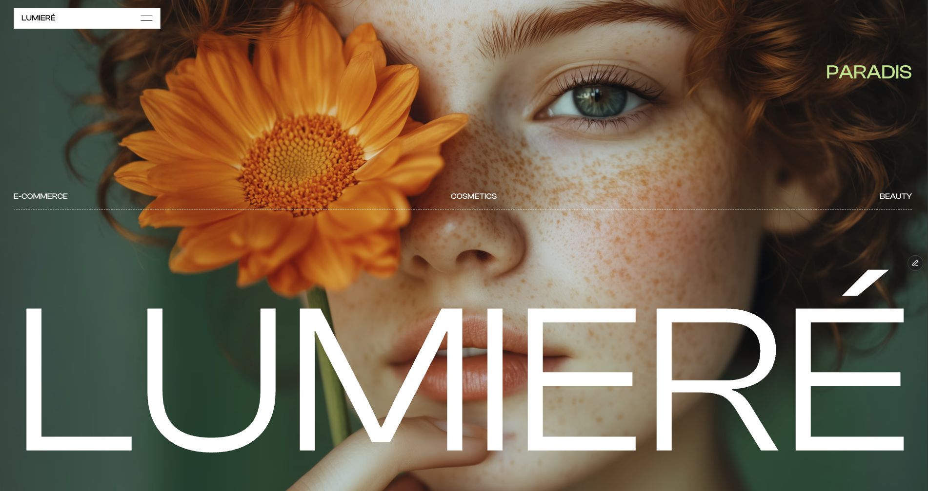 Lumiere skincare homepage