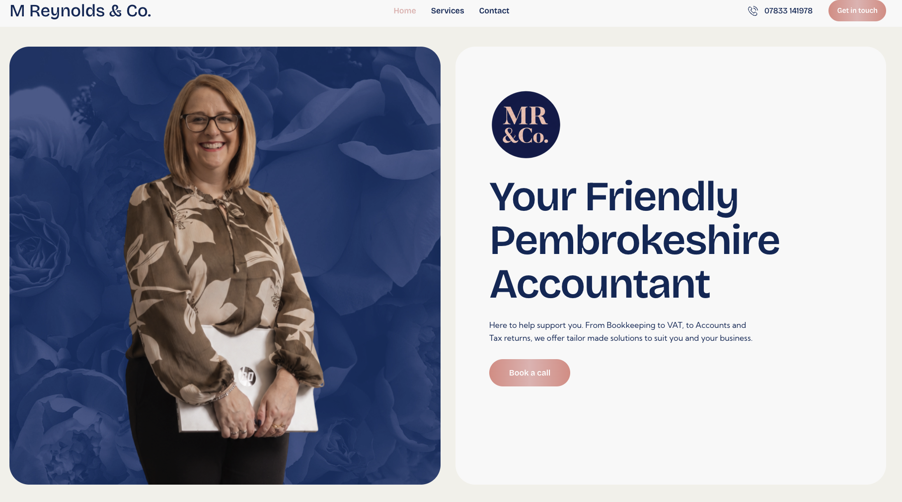 M Reynolds & Co homepage
